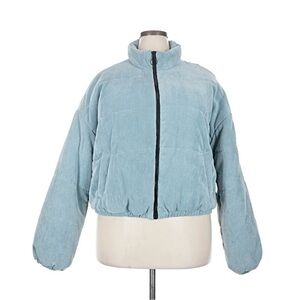 Wild Fable Light Blue Corduroy Puffer Jacket